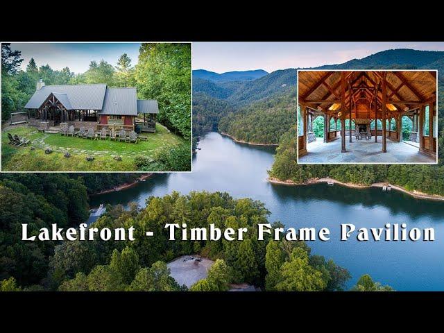 Lakeview Property w/Timber Frame Pavilion and Private Dock. Bear Lake, Western North Carolina.