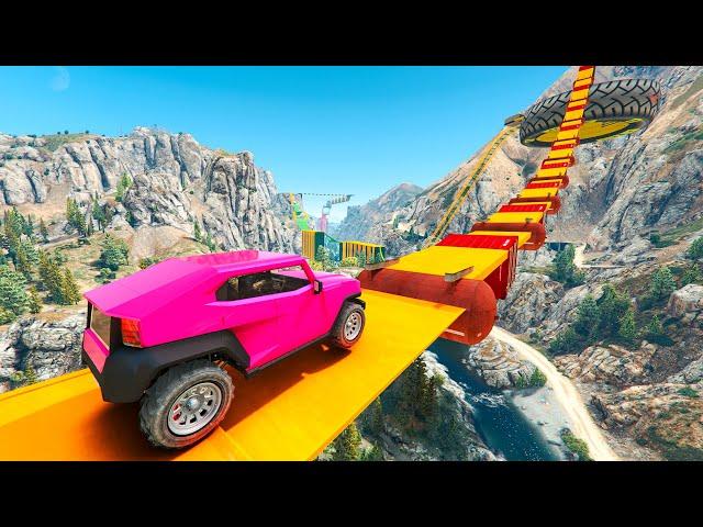 GTA 5 CRAZY PARKOUR RACE | No Copyright Gameplay 4K 60fps | 690 | GTA Gameplay for TikTok & YouTube