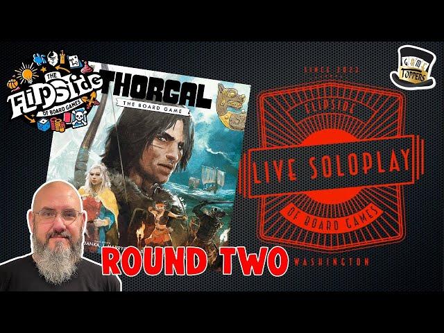 LIVE SoloPlay with Sam - Thorgal: The Board Game (Round 2)