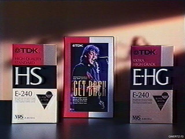 Publicité Cassettes VHS TDK (1991)