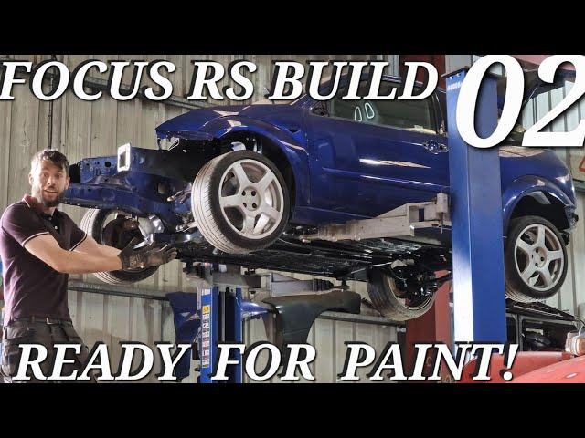 The Focus RS Is Almost Complete!?! Powder Coating, Undersealing & Rolling It Into the Paint Booth!