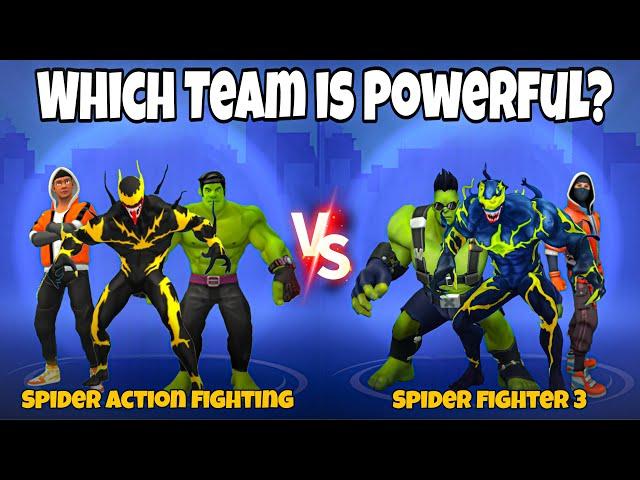 Which Superhero is More powerful || spider fighter 3 superheros vs spider action fighting superheros