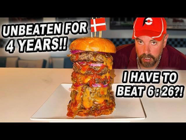 This "Big Boss" Danish Burger Challenge w/ Mystery Prize in Odense Went Unbeaten for 4 Years!!