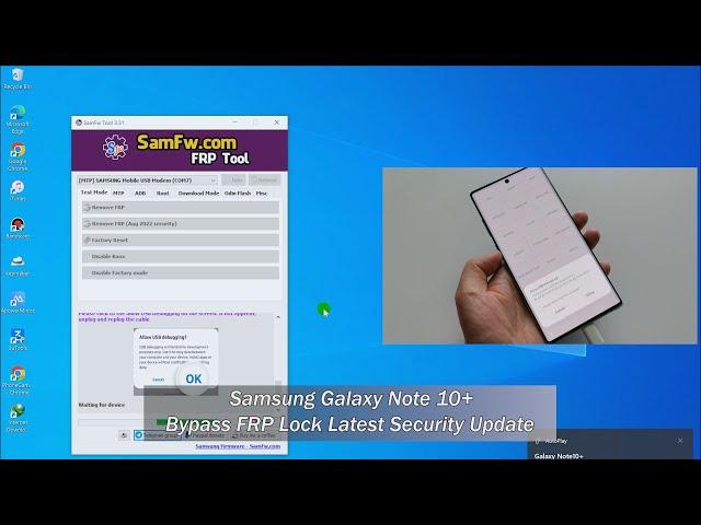 Samsung Galaxy Note 10+ Bypass FRP Lock Latest Security Update