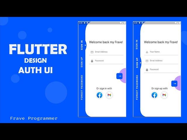 FLUTTER | AUTH UI | MODERN DESIGN UI | FLUTTER TUTORIAL