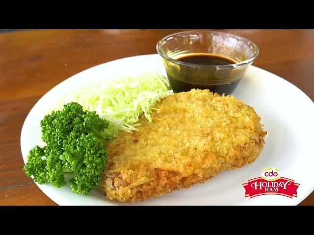 Panlasang Pinoy's Easy Ham Katsu recipe made with CDO Holiday Ham!