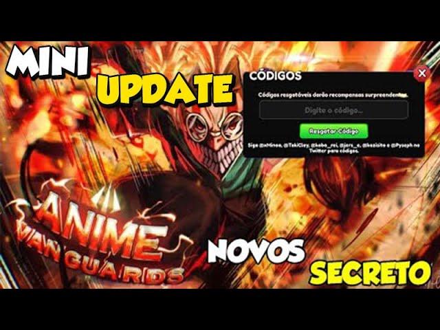 NOVOS CÓDIGOS NO ANIME VANGUARDS ROBLOX CODE Spirit ANIME VANGUARDS