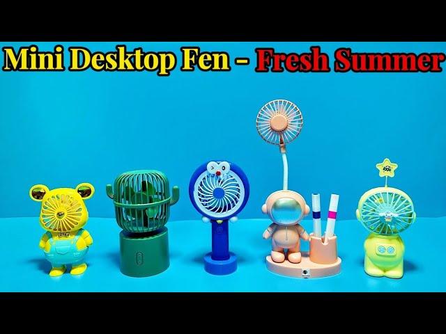 Mini Toy Fan-With lights Cartoon Fashion USB Fan Portable| Unboxing And Review