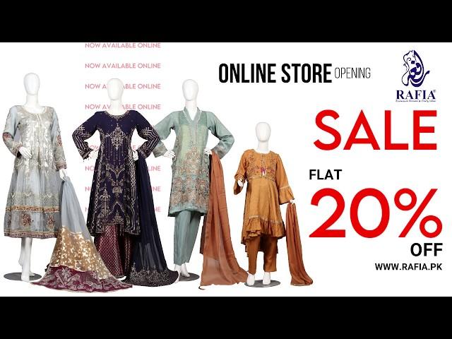 Rafia Ready-to-Wear Online store opening in Pakistan.