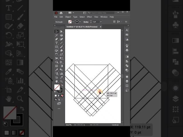 Letter M Logo Design in illustrator #shorts #illustrator