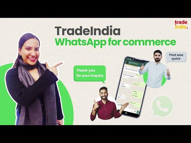 TradeIndia WhatsApp for Commerce (Hindi) | Manage Multiple Inquires |Engage with Buyers