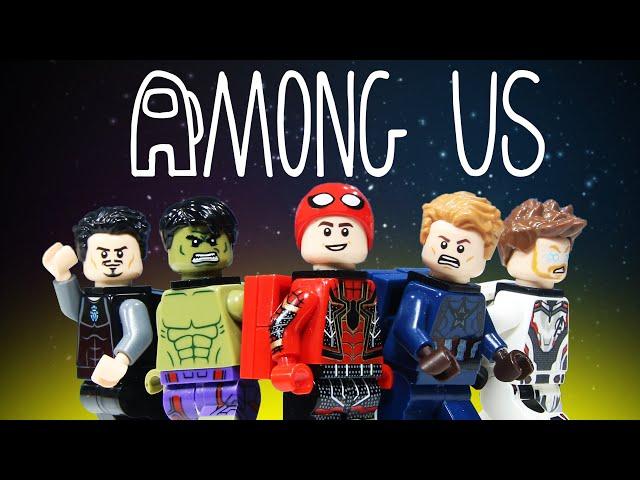 AMONG US Superhero Avengers Find The Impostor | Lego Stop Motion