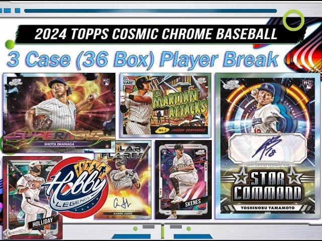 2024 Topps COSMIC CHROME 3 Case (36 Box) Player Break #1 eBay 10/26/24