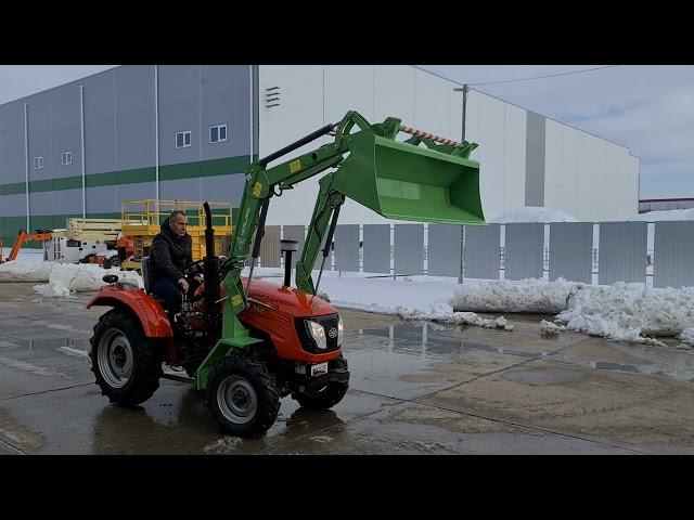 Трактор Кентавр Т-244 PRO с Фронтальным погрузчиком Kerland | Керланд ST 500-22