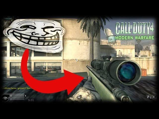 402THUNDER402 Best Class Setup For Trolling Snipers In Call Of Duty Multiplayer! COD4 AK74U Gameplay