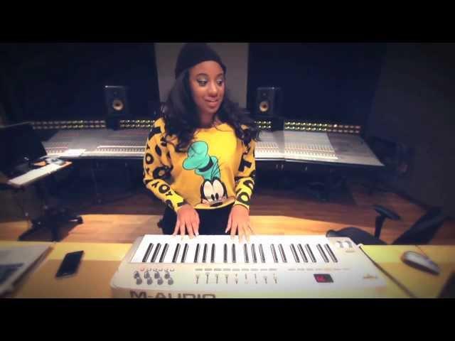 CeCe G In The Studio Making A Beat!