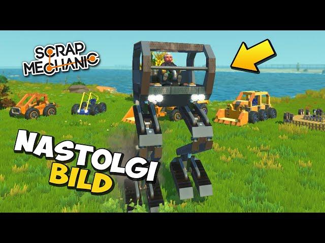  NEW !!! ПРЫГАЮЩИЙ ШАГОХОД из LK NASTOLGI BILD   ОБЗОР ПОСТРОЕК в Scrap Mechanic  СКРАП МЕХАНИК 