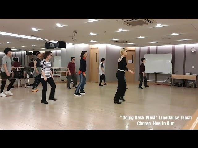 "Going Back West" LineDance Teach by Heejin Kim [Music: Going Back West by Boney M]