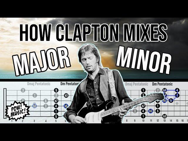 How Eric Clapton Mixes Major & Minor Pentatonic/Blues Scales! (fretLIVE Lesson & Theory Deep Dive)