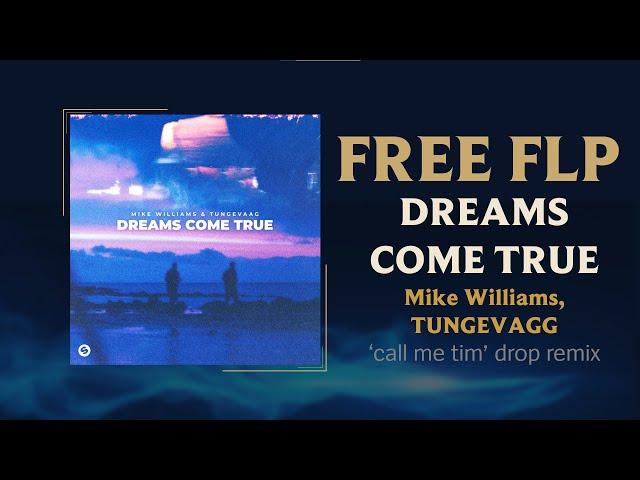 FREE FLP | Dreams Come True - Mike Williams, Tungevaag (call me tim Drop Remix)