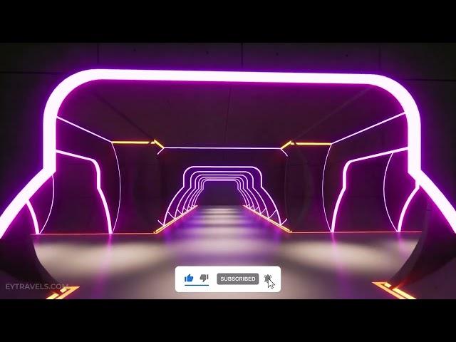 Square Shaped Blue Purple VJ Seamless Loop Tunnel Animation Background  Eytravels Loop Graphics