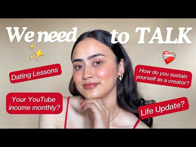 *FINALLY* a HEART TO HEART Q&A ️ Dating Lessons, Adult Frienships, Toxic Parents, Youtube Earnings