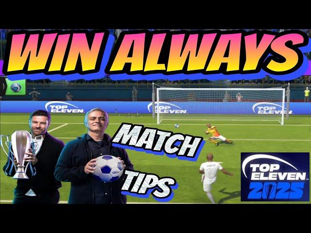 5 Must steps to win matches convincingly in Top Eleven 2025