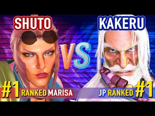 SF6 ▰ SHUTO (#1 Ranked Marisa) vs KAKERU (#1 Ranked JP) ▰ High Level Gameplay