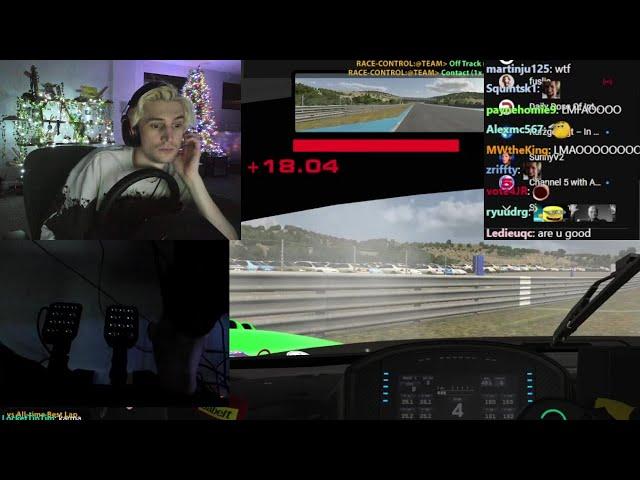 There's Not a Single Thought behind xQc's Eyes while Racing...