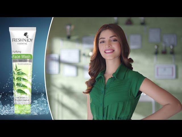 Fresh N Joy Essential | Purifying Neem Extract Face Wash | Kinza Hashmi | TVC 2021