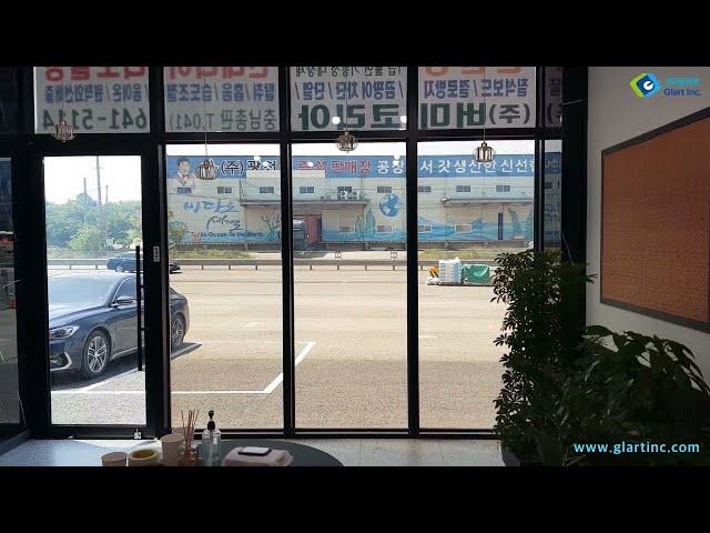 Switchable glass, 전자커튼 스마트글라스, 매직글라스, 미라클글라스 / (주)글라트 / Glart Inc.