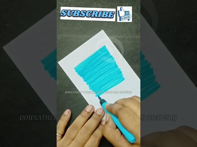 Easy drawing by dowlatheef  | Brush Pen Art #shorts #art #youtubeshorts #easydrawing #creativeart