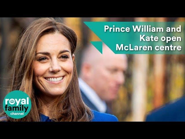 Prince William and Kate open McLaren centre