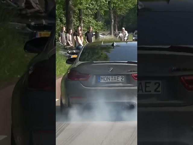 CRAZY BMW M4CS BURNOUT!