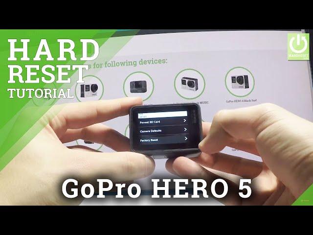 GoPro HERO 5 BLACK HARD RESET / Factory Reset / Restore GoPro