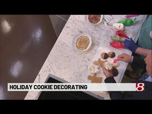 Holiday cookie decorating