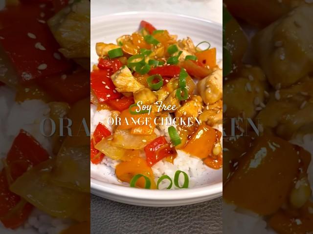 SOY FREE ORANGE CHICKEN‼️ #food #foodie #foodblog #recipes #recipe #glutenfree #soyfree #healthy