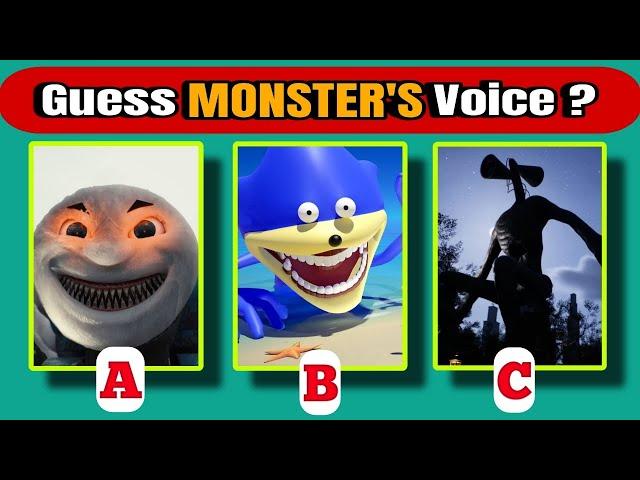 Guess The Monster's Voice || Thomas Exe  The Sonic Tapes  Siren Head