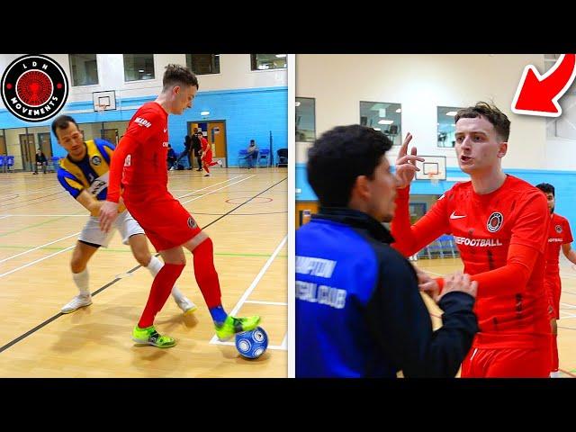 I Played in a PRO FUTSAL MATCH & Had a FIGHT! (Football Skills & Goals)