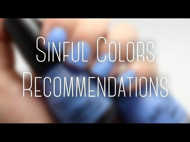 Sinful Colors Recommendations