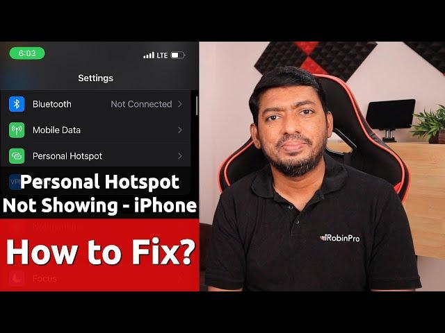 Personal Hotspot NOT SHOWING in iPhone  How to Fix?