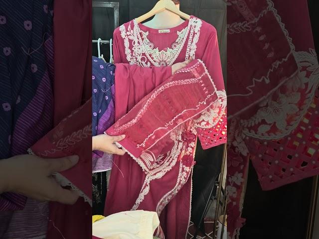 crimson beautiful suit stiched foe nazia | overseas