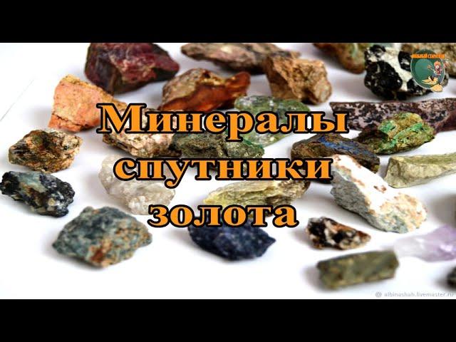 Минералы спутники золота. Minerals companions of gold