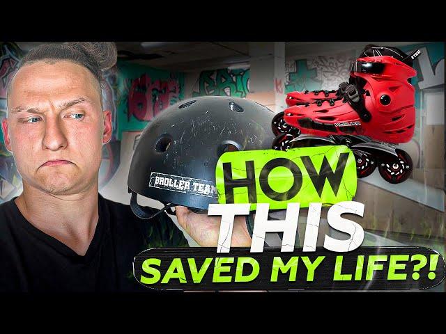 HOW HELMET SAVED MY LIFE ON INLINESKATES?