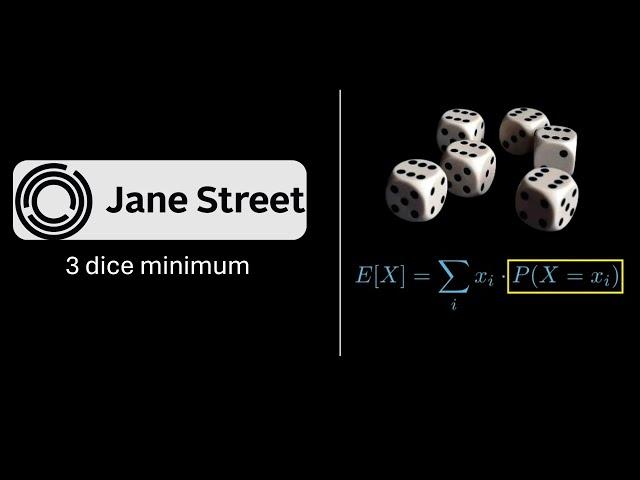 Jane Street Interview Problem | 3 Dice Minimum