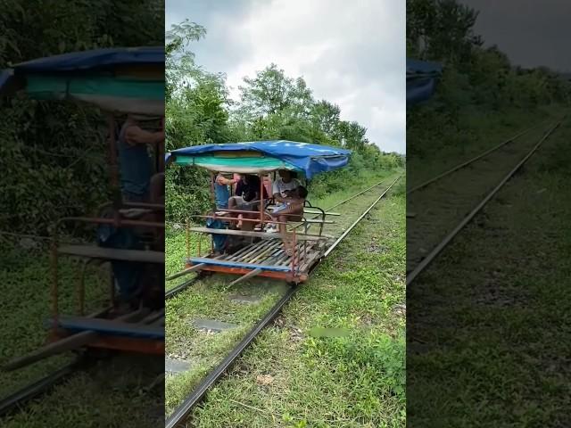 Cambodia's Bamboo Train!  #shortsvideo