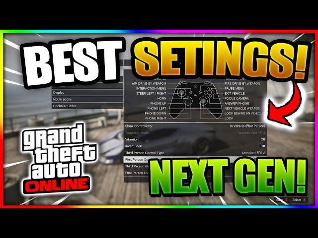 THE BEST SETTINGS IN GTA ONLINE NEXT GEN!! (XBOX SERIES X/S, PS5)