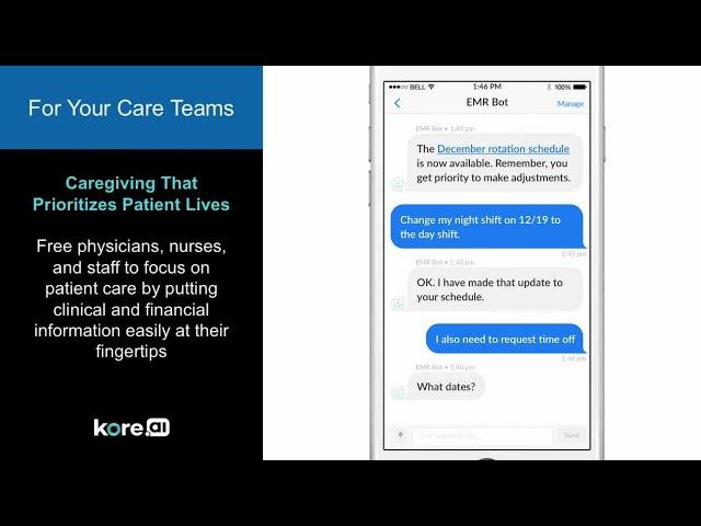 See the Kore.ai Healthcare Bots Come to Life