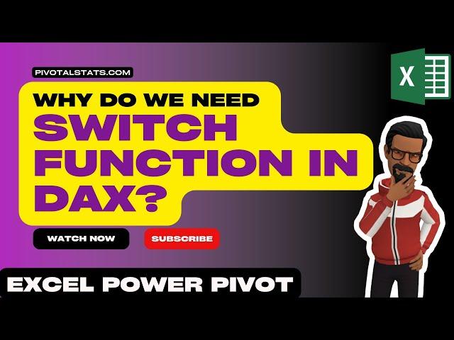 Why do we need SWITCH function in DAX | Excel Power Pivot