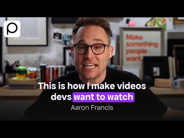 Screencasting Advantage: Aaron Francis on Making Videos Developers Actually Want to Watch